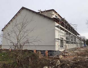 Budowa sal gimnastycznych - aktualny stan prac