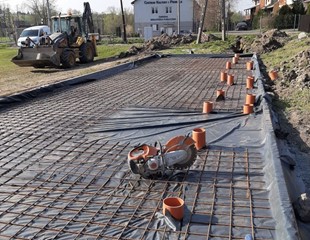 Budowa szatni przy boisku sportowym w Baranówce - kontynuacja